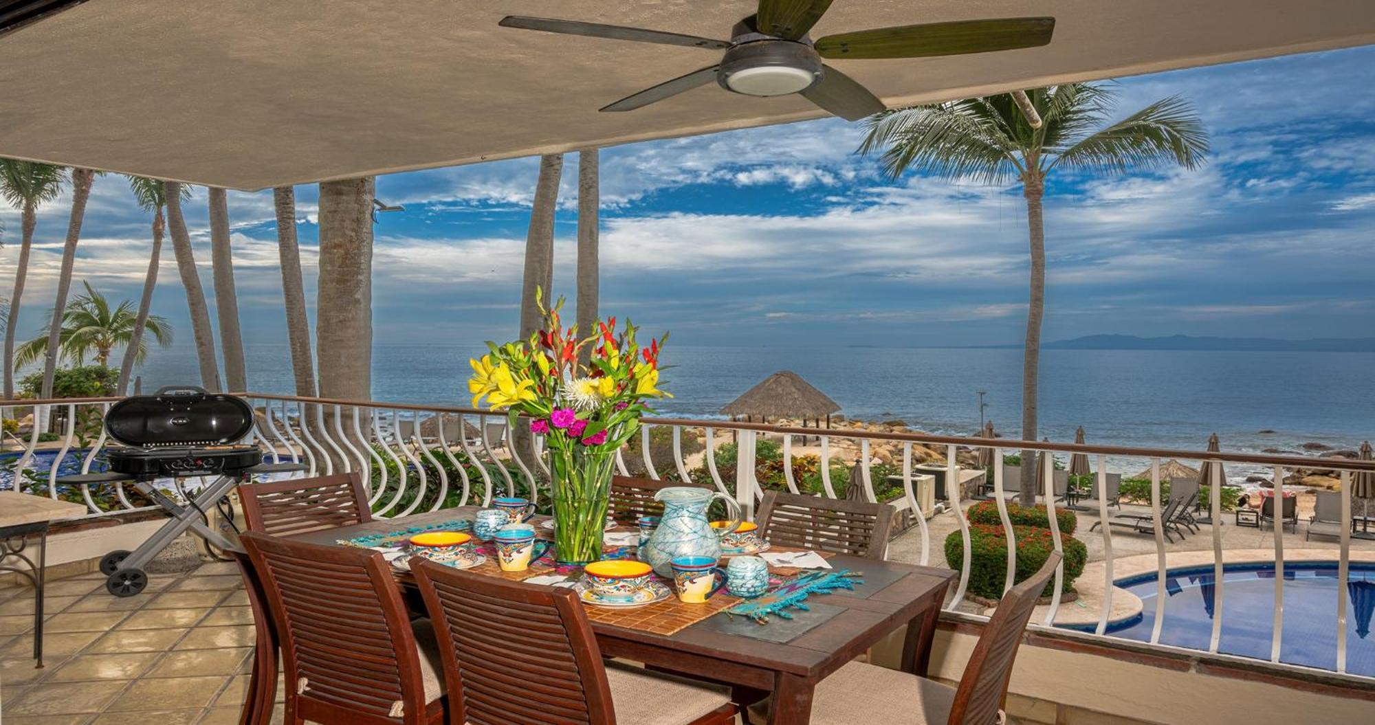 Ocean Front, 3 Bedroom, 3 Bathroom, Casa Natalia, Playa Esmeralda Puerto Vallarta Buitenkant foto